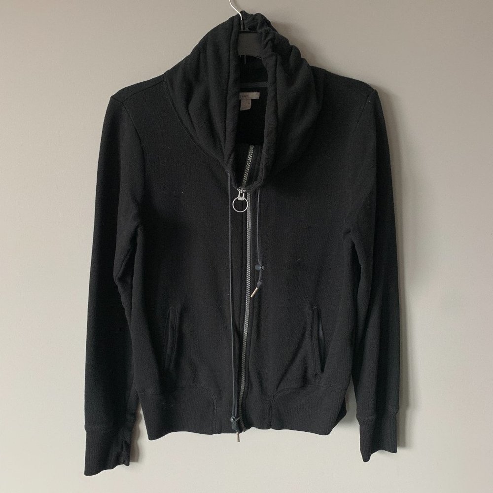 Old Navy Zip-up / Zipper Jacket - Cowl / Scoop Neck - Black
